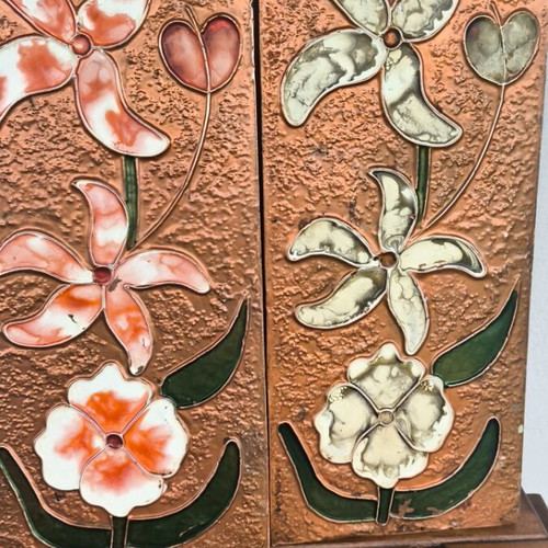 Chalcography set of 2 decorative pieces used with marks