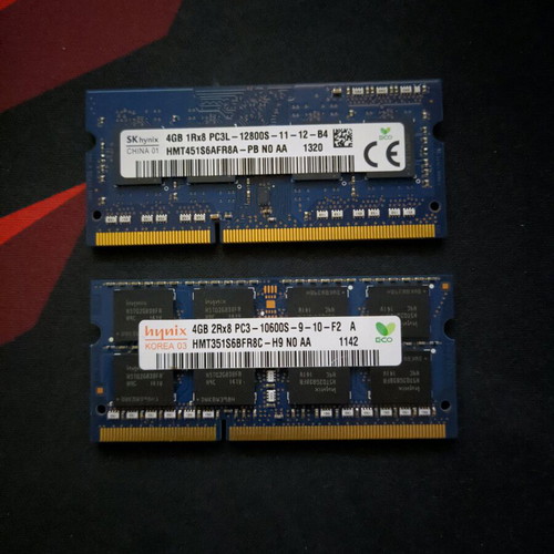 SK Hynix DDR3 and DDR3L 2x4GB RAM like new