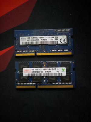 SK Hynix DDR3 και DDR3L 2x4GB RAM σαν καινούργιο