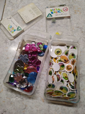 Craft supplies boxes from elc, new, set of 2