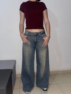 Bershka Streetwear Baggy Jean Μέγεθος 36 Σαν Καινούργιο, Με Χαμηλή Μέση