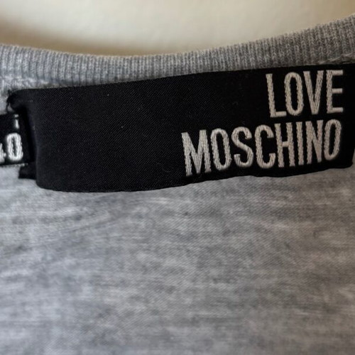 Love Moschino Y2K top used, size small, white and grey