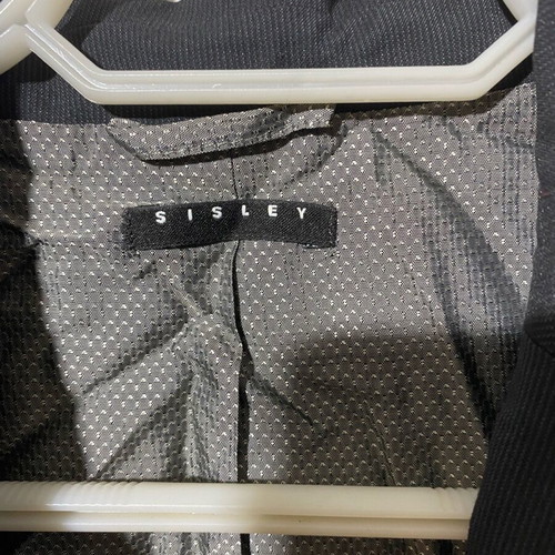 Sisley women's jacket size 44 black like new