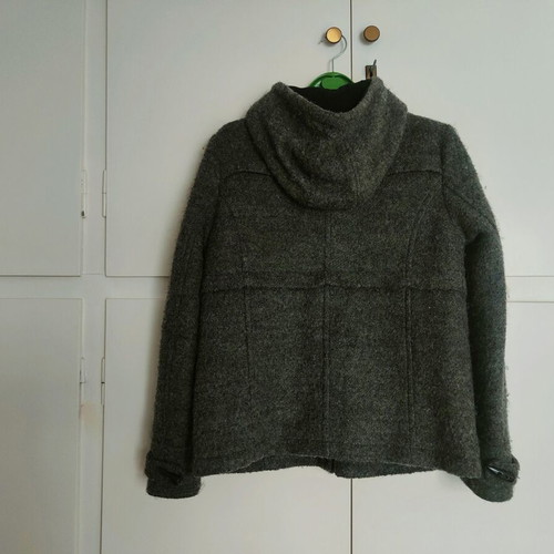 Montgomery coat used, grey, Pull & Bear, size L