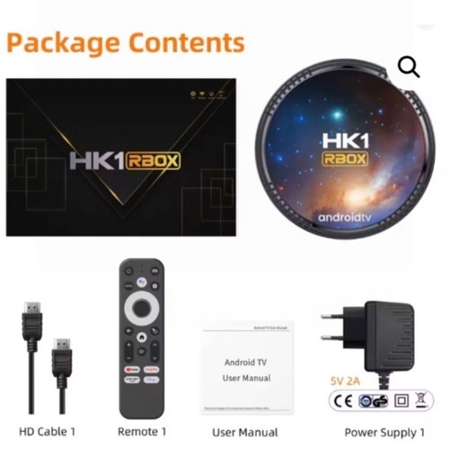 HK1 RBOX W2T TV Box Android 11.0 4GB 64GB Dual WiFi 4K UHD