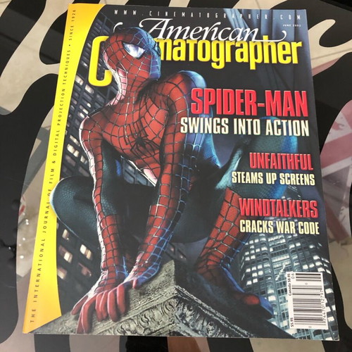 American Cinematographer June 2002 magazine used with Spider-Man