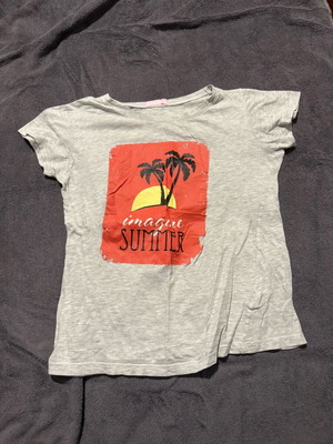 Pink Woman short-sleeve t-shirt used, size M, gray