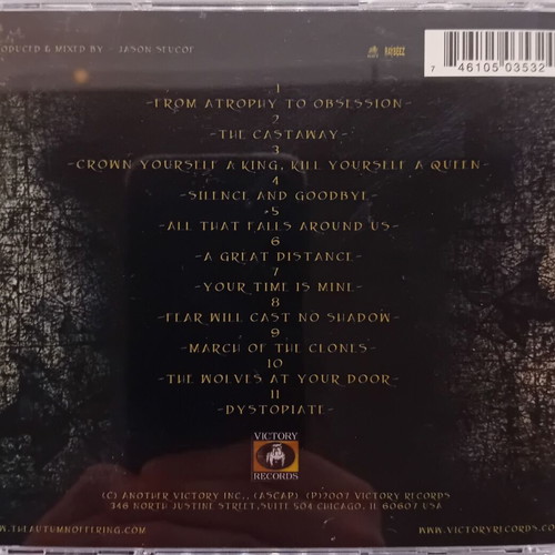 The Autumn Offering Fear Will Cast No Shadow CD like new, metal