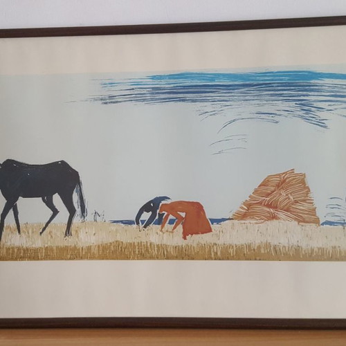 Painting copy of Valia Semertzidi's 'Therismos' used framed