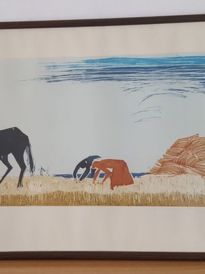 Painting copy of Valia Semertzidi's 'Therismos' used framed