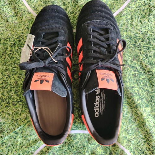 Adidas Gazelle Team Size 42 Core Black and Solar Orange New
