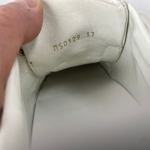 Louis Vuitton Frontrow leather sneakers used, white, size 37