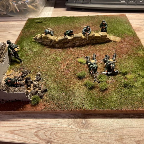 World War II diorama new, battle scene