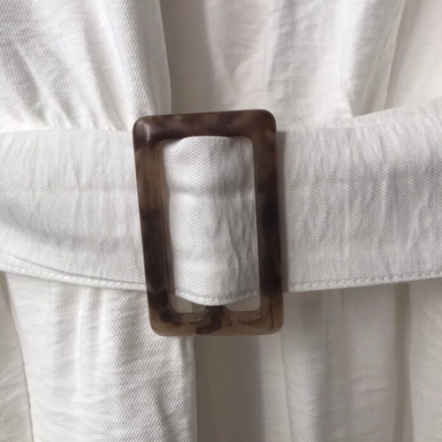 ALE midi dress white new with buttons and belt, size Medium