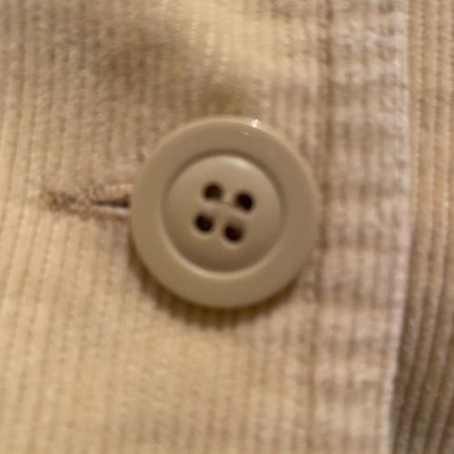 Women's corduroy jacket beige used, size 42
