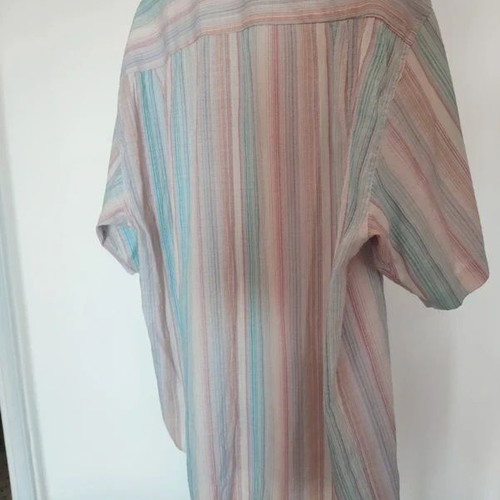 Hugo Boss vintage striped cotton men's shirt XL like new