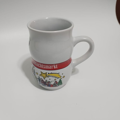 Mohaba Glass Germany porcelain anniversary cup new, 200 ml