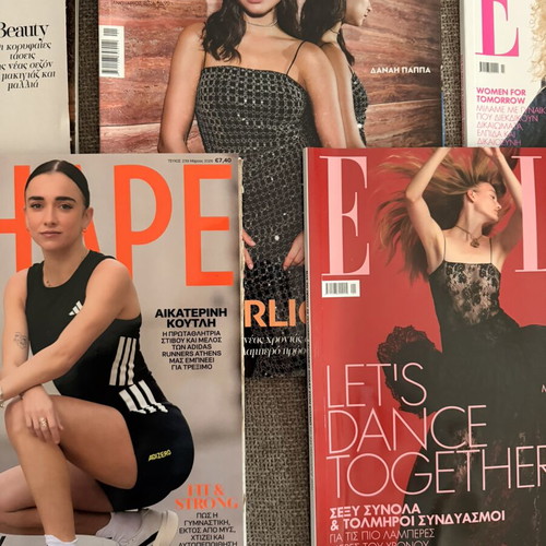 Elle, Madame Figaro & Shape magazines, set of 5