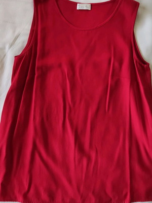 Summer blouse like new, red, size XL
