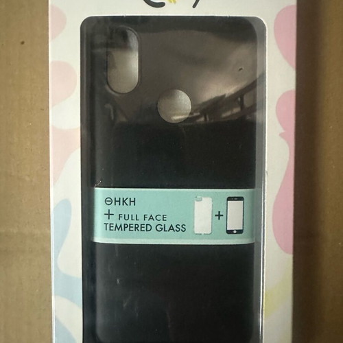 Xiaomi Mi A2 case and tempered glass screen protector new black