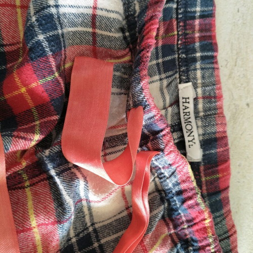 Cotton plaid pajama pants used, size M-L Harmony
