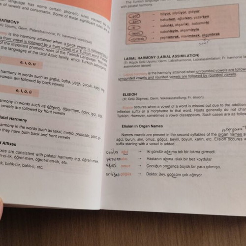 Turkish grammar book like new, English explanations