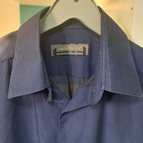 Achille Saridis Promoda men's blue dress shirt large used