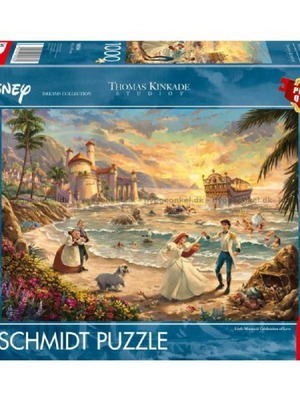 Schmidt Thomas Kinkade Disney The Little Mermaid Celebration of Love Puzzle 1000 pieces new