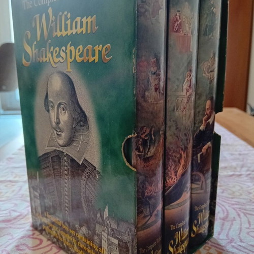 The Complete Works of William Shakespeare 3-Volume Box Set like new