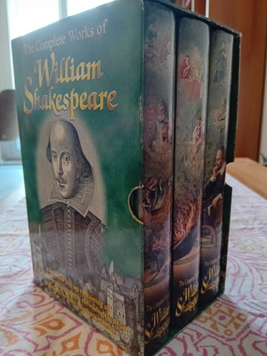 The Complete Works of William Shakespeare 3-Volume Box Set like new