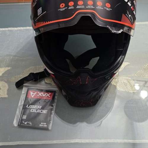 XVX Samurai fullface helmet Large, red-black matte