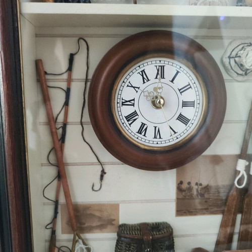 Wall clock used with decorative elements