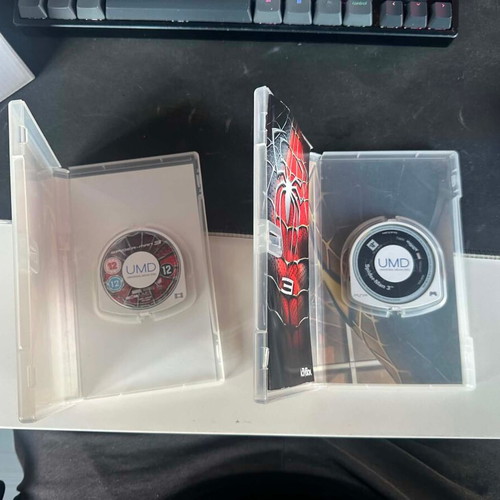 PSP 2004 Spider Man Edition box used with two games and manuals