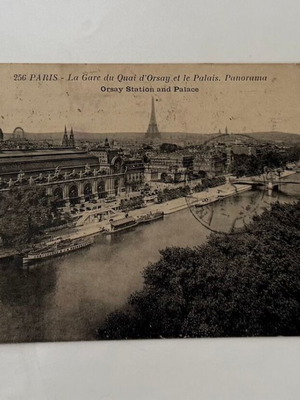 Καρτ ποσταλ Παρίσι μεταχειρισμένο, σιδηροδρομικός σταθμός Ορσέ 1929