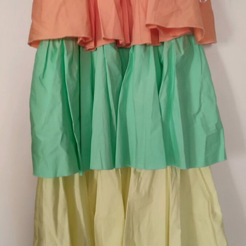 Cotton summer dress multicolored, new, One Size