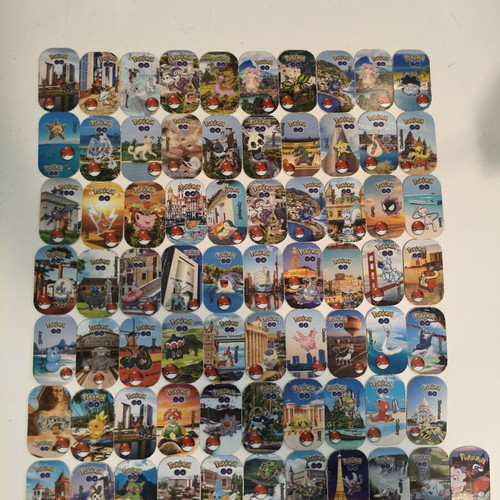 Pokémon Go Metal Dog Tags Collection pack of 71 like new