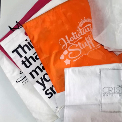 Canvas bags set like new, 30 pieces assorted sizes and colors