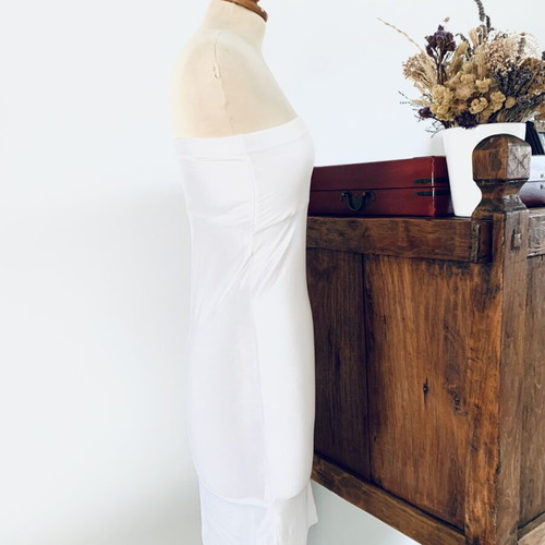 Strapless dress Ioanna Kourbela white new, size S