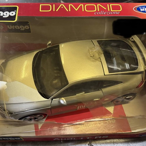 Burago Audi TT RS collectible toy car like new, box damaged