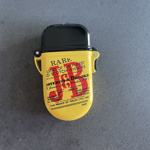 J&B vintage metal collectible lighter used