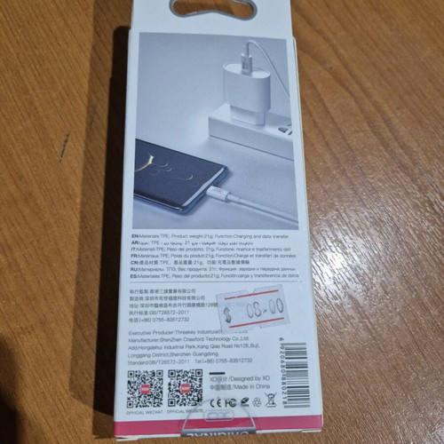 Type C to Type C cable new in original packaging