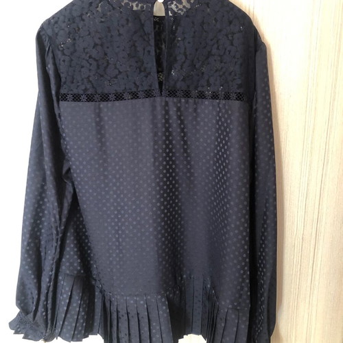 Ted Baker new black blouse size L with lining