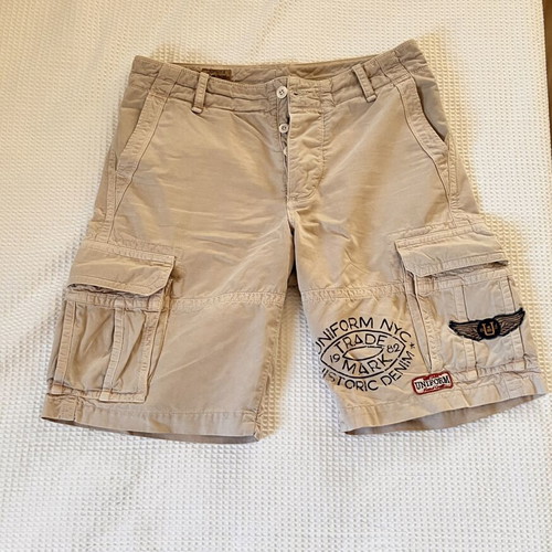 Cargo Bermuda shorts Uniform Jeans beige like new, size 33