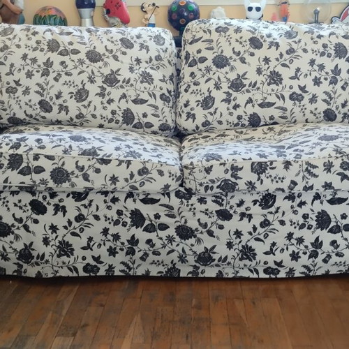 Ikea sofa bed used, rare color, double bed, washable covers
