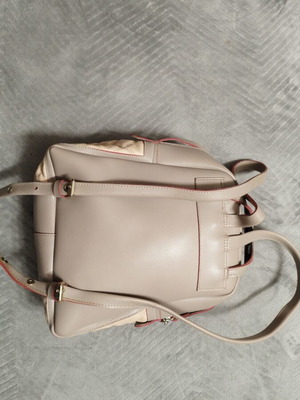 FRNC backpack bag like new, beige with red details