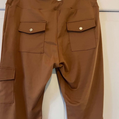 Shein Curve women's elastic pants leggings 2XL new, brown