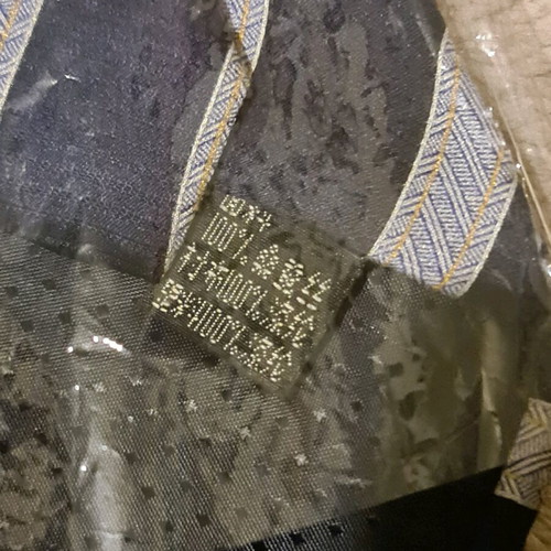 Vintage Kailong handmade silk tie new, 100% silk