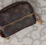Louis Vuitton mini pochette καινούργιο, καφέ χειρός συλλεκτικό