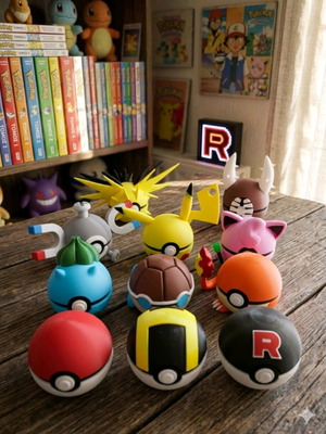 Pokeballs θεματικές σαν καινούργιες, σετ 11 τεμαχίων