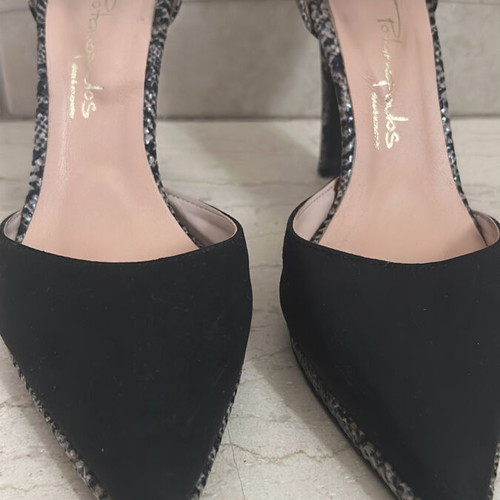 Potamopoulos leather shoes used, size 37 black pumps